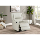 Cortland - Upholstered English Arm Recliner Chair Comfort Enhancing Lounge Chair - Ivory by HouseOfZazla