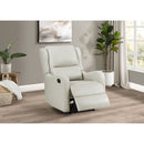 Cortland - Upholstered English Arm Recliner Chair Comfort Enhancing Lounge Chair - Ivory by HouseOfZazla