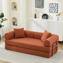 Folding Sofa Bed 78.5" Convertible Couch with 2 Pillows