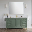 James Martin Chicago 60" Single Bathroom Vanity, Smokey Celadon