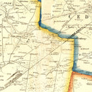 Vintage Map of Greene County, Ohio 1855