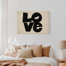 LOVE Modern Block Typography Print