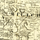 Vintage Map of Hamilton County, Ohio 1847