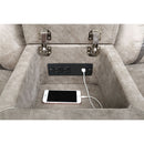 Brazelton - Glider Loveseat With Console