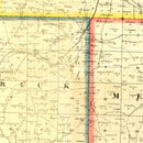 Vintage Map of Holmes County, Ohio 1861