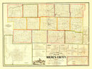 Vintage Map of Holmes County, Ohio 1861