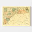 Vintage Map of Wood County, Ohio 1888