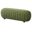 Upholstered Ottoman, Oval Shape by HouseOfZazla