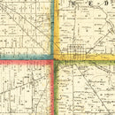 Vintage Map of Medina County, Ohio 1857