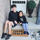 Squad Goals Vinyl Coir Doormat