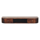 Lunar - Floating Console With 2 Drawer - Chestnut by Unique Piece Furniture