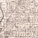 Vintage Map of Seneca County, Ohio 1891
