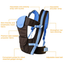 Baby Carrier Wrap Sling – Breathable, Adjustable for Front & Back
