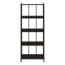 Bookshelf, Bookcase, Etagere, 4 Tier, For Office, Contemporary & Modern - Espresso