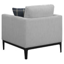 Saba - Upholstered Chair With Reversible Cushions - Gray by HouseOfZazla