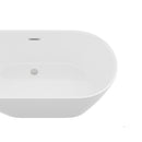 Glossy Freestanding Bathtub With Pop Up Drain by HouseOfZazla