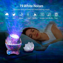 Star Projector Lamp Galaxy Light Dinosaur Egg Light Nebula Star Party Light Lamp with Wireless Speaker White Noise Remote Control