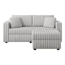 75.6" Soft Modular 2-Person Sofa with Hydraulic Lift