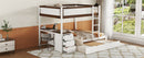 Bunk Bed With Twin Size Trundle, Storage And Desk by HouseOfZazla