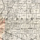 Vintage Map of Seneca County, Ohio 1896