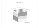 Naya - Upholstered Cube Pouf by Unique Piece Furniture