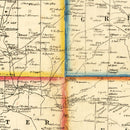 Vintage Map of Wayne County, Ohio 1856
