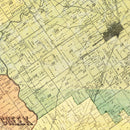 Vintage Map of Clark County, Indiana 1875