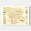 Vintage Map of Floyd County, Indiana 1882