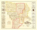 Vintage Map of Floyd County, Indiana 1882