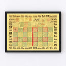 Vintage Map of Ingham County, Michigan 1859