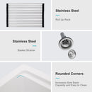 Granite Composite Quartz Kitchen Sink With Workstation Features And Drop In Design