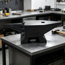 22 Lbs High Hardness Rugged Round Horn Anvil Blacksmith - Black
