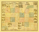 Vintage Map of Fond du Lac County, Wisconsin 1858