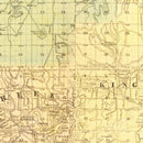 Vintage Map of Sauk County, Wisconsin 1859