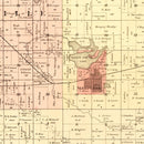 Vintage Map of Brown County, Minnesota 1886