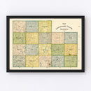 Vintage Map of Cottonwood County, Minnesota 1898