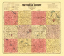 Vintage Map of Watonwan County, Minnesota 1898