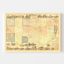 Vintage Map of Clinton County, Iowa 1865