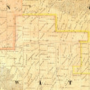 Vintage Map of Clinton County, Iowa 1865