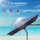 Rectangle Patio Umbrella with Crank Lift and Tilt Function by HouseOfZazla