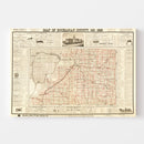 Vintage Map of Buchanan County, Iowa 1895