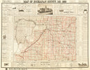 Vintage Map of Buchanan County, Iowa 1895