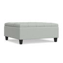 Harrison - Coffee Table Storage Ottoman Lift Top - Stone Gray by HouseOfZazla