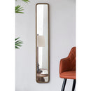 Full Length Mirror With AntiqueMetal Frame, Long Mirror For Hallway Living Room Bedroom Bathroom - Gold by HouseOfZazla