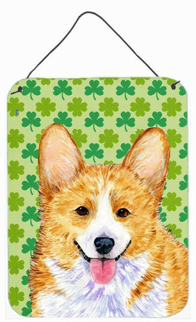 Corgi St. Patrick's Day Shamrock Wall or Door Hanging Print