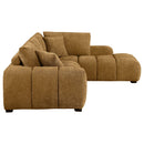 Florence - Upholstered L Shaped Sectional Sofa - Amber by HouseOfZazla