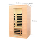 Hemlock Far Infrared Roof Embedded Indoor Sauna Room by HouseOfZazla