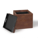 Rockwood - Upholstered Cube Storage Ottoman With Tray by Unique Piece Furniture