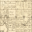 Vintage Map of Hamlin County, South Dakota 1897