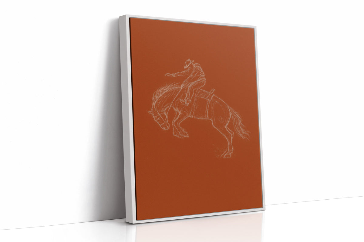Minimalist Bronco Rider Sketch, photo 17 of 19